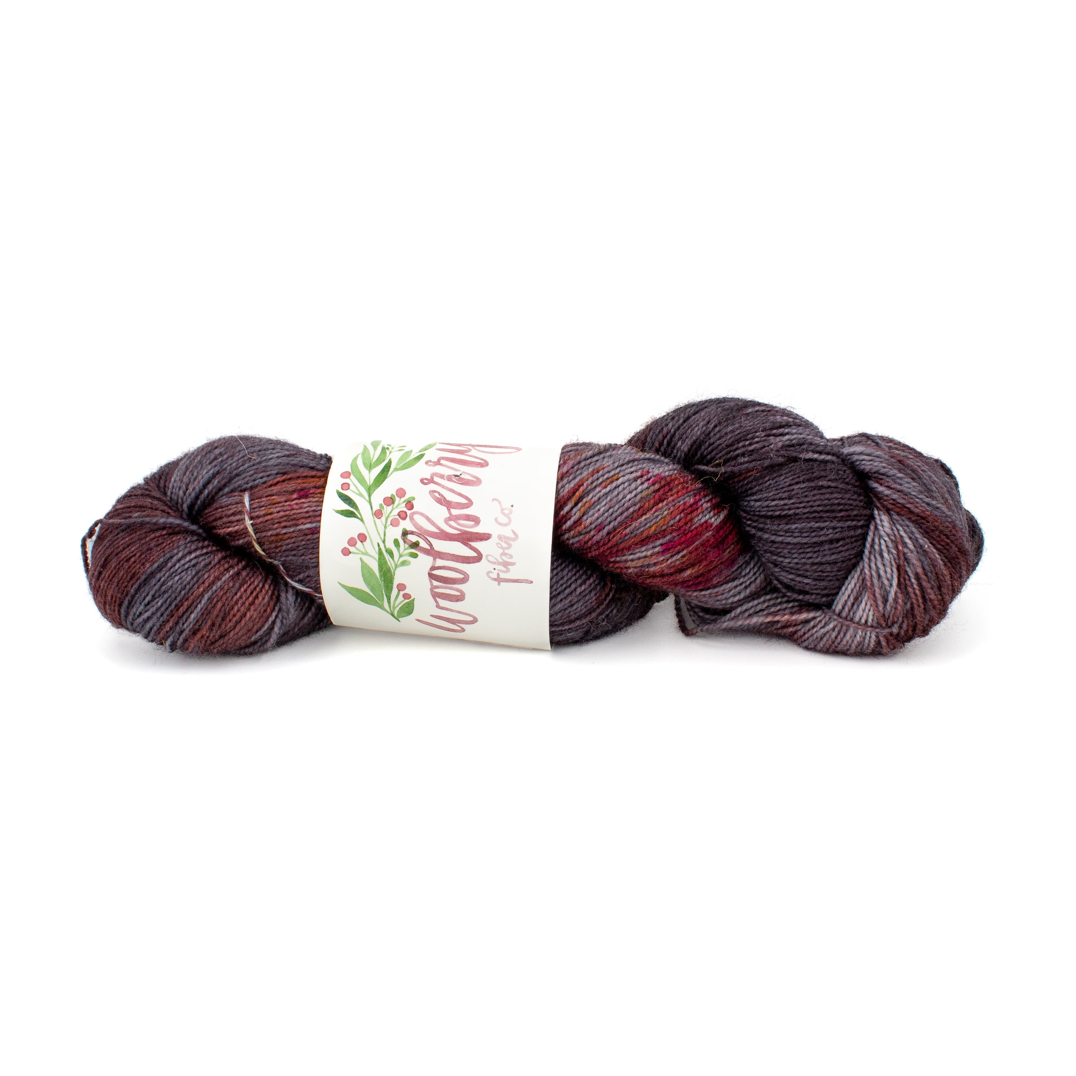 Woolberry Fiber Co Berry Sock BFL in Mordor