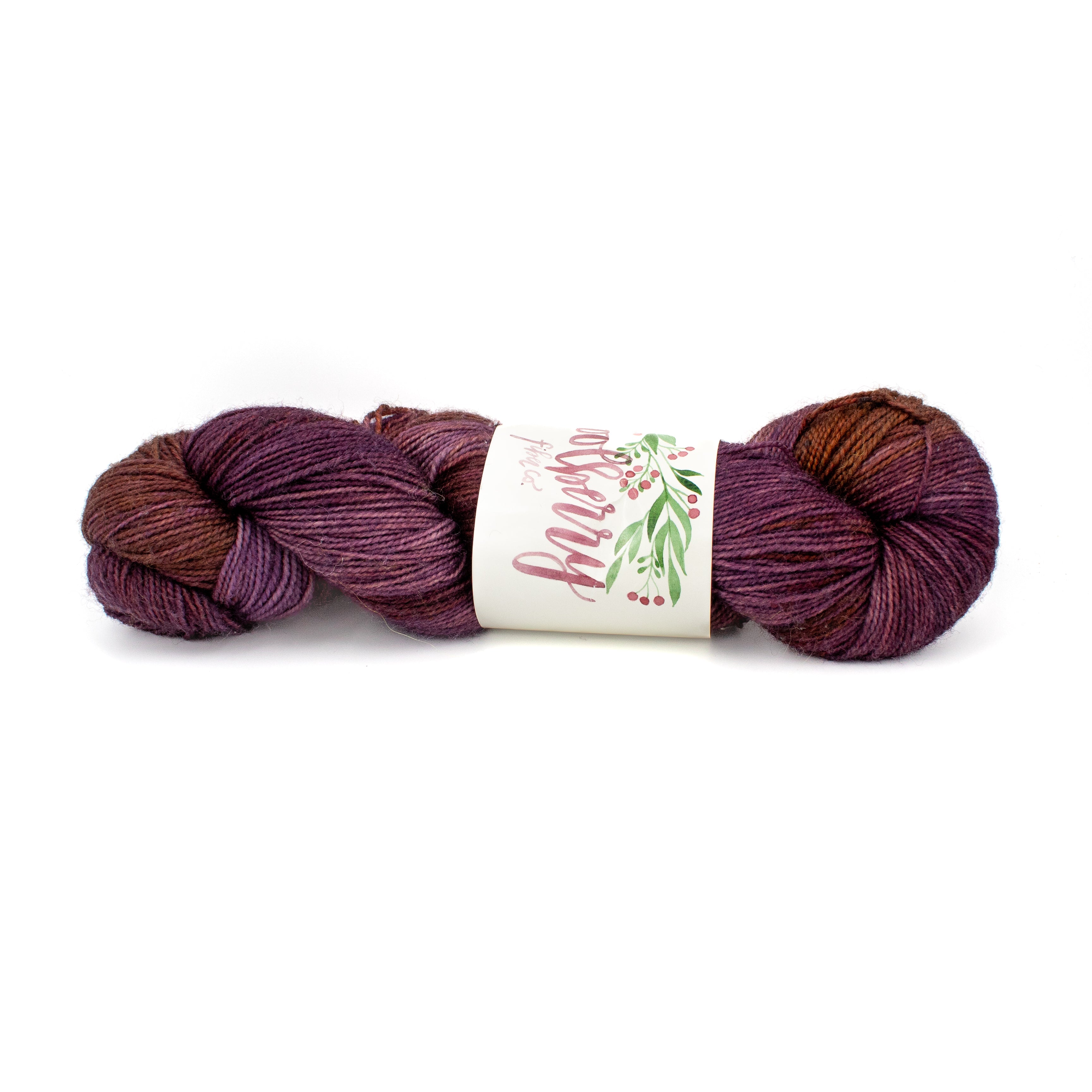 Woolberry Fiber Co Berry Sock BFL in Palantir