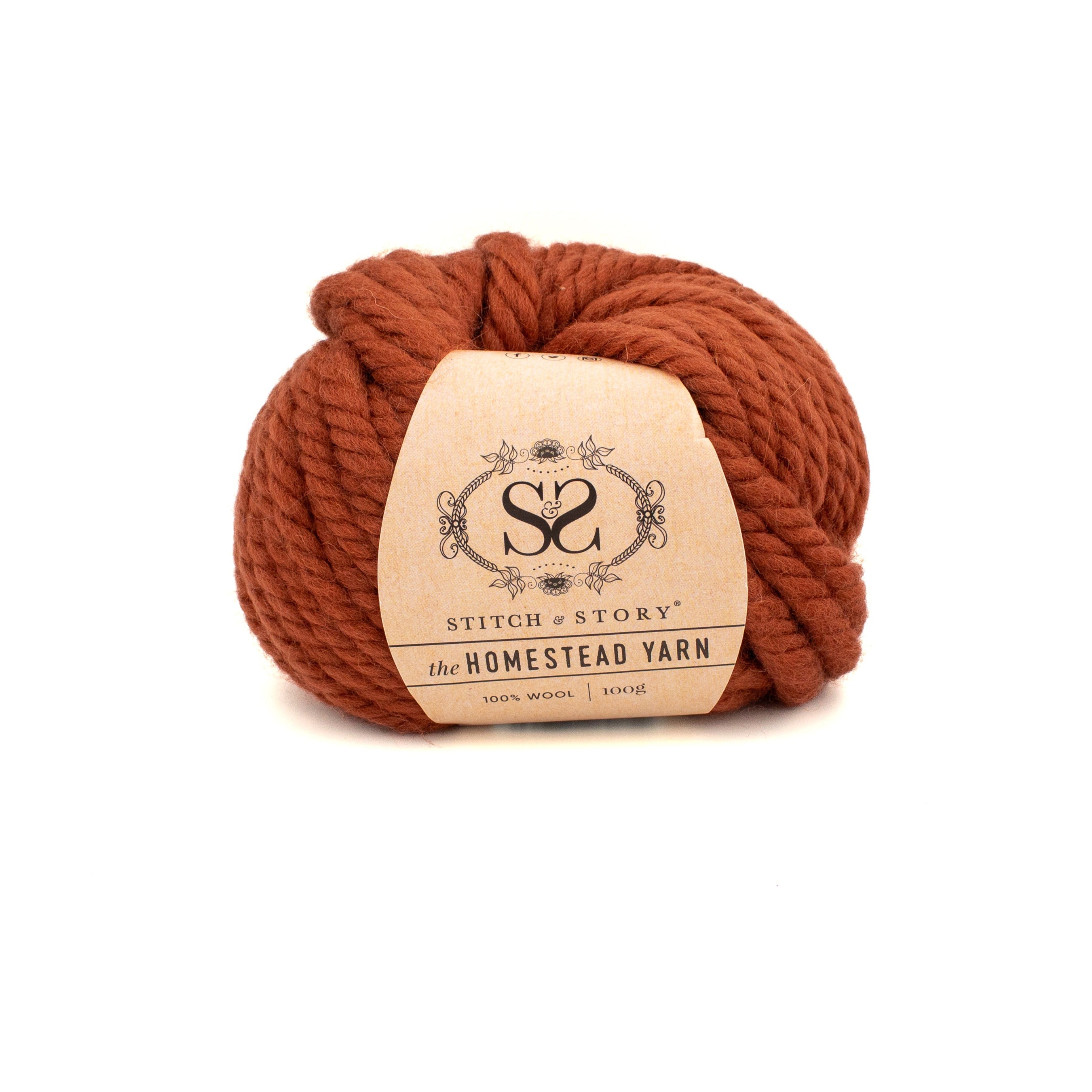 Stitch & Story The Homestead Yarn in Red Maple
