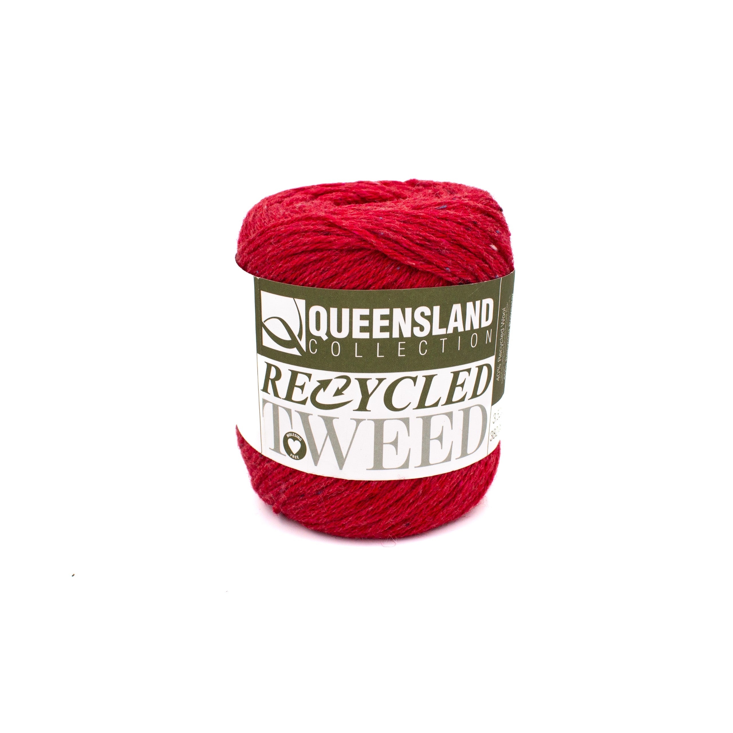 Queensland Collection Recycled Tweed in Red (Col 23)