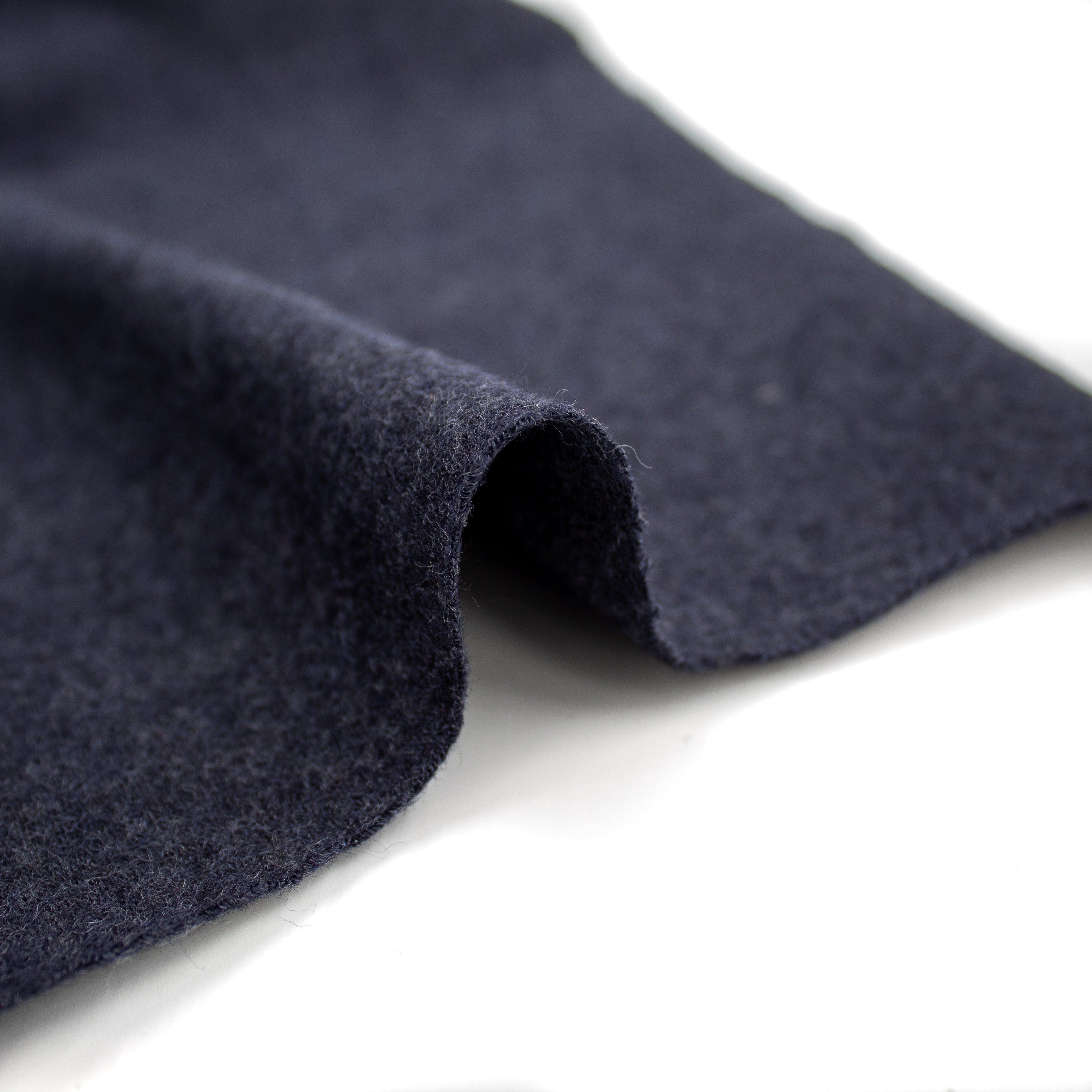 Lightweight Felted Wool in Navy