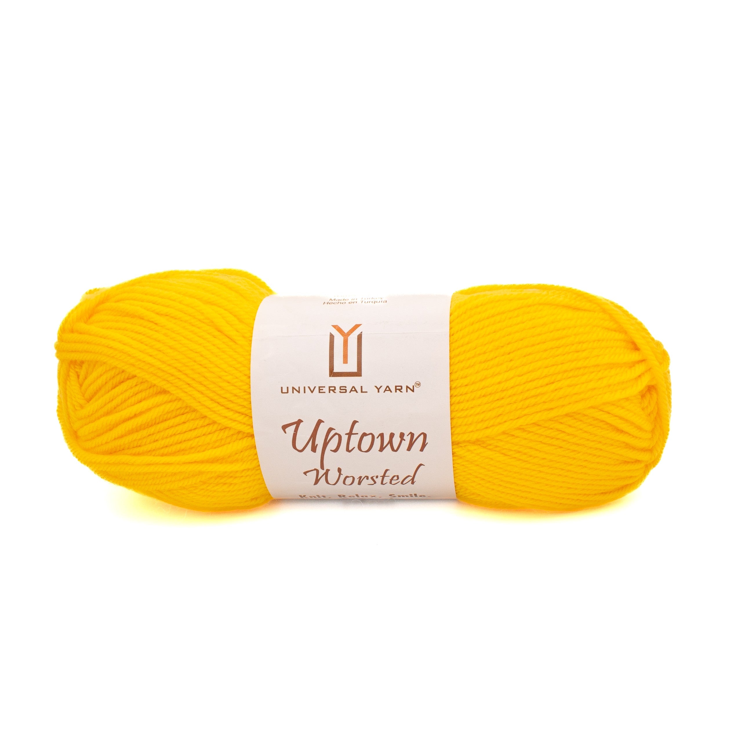 Universal Yarn Uptown Worsted in Bright Yellow