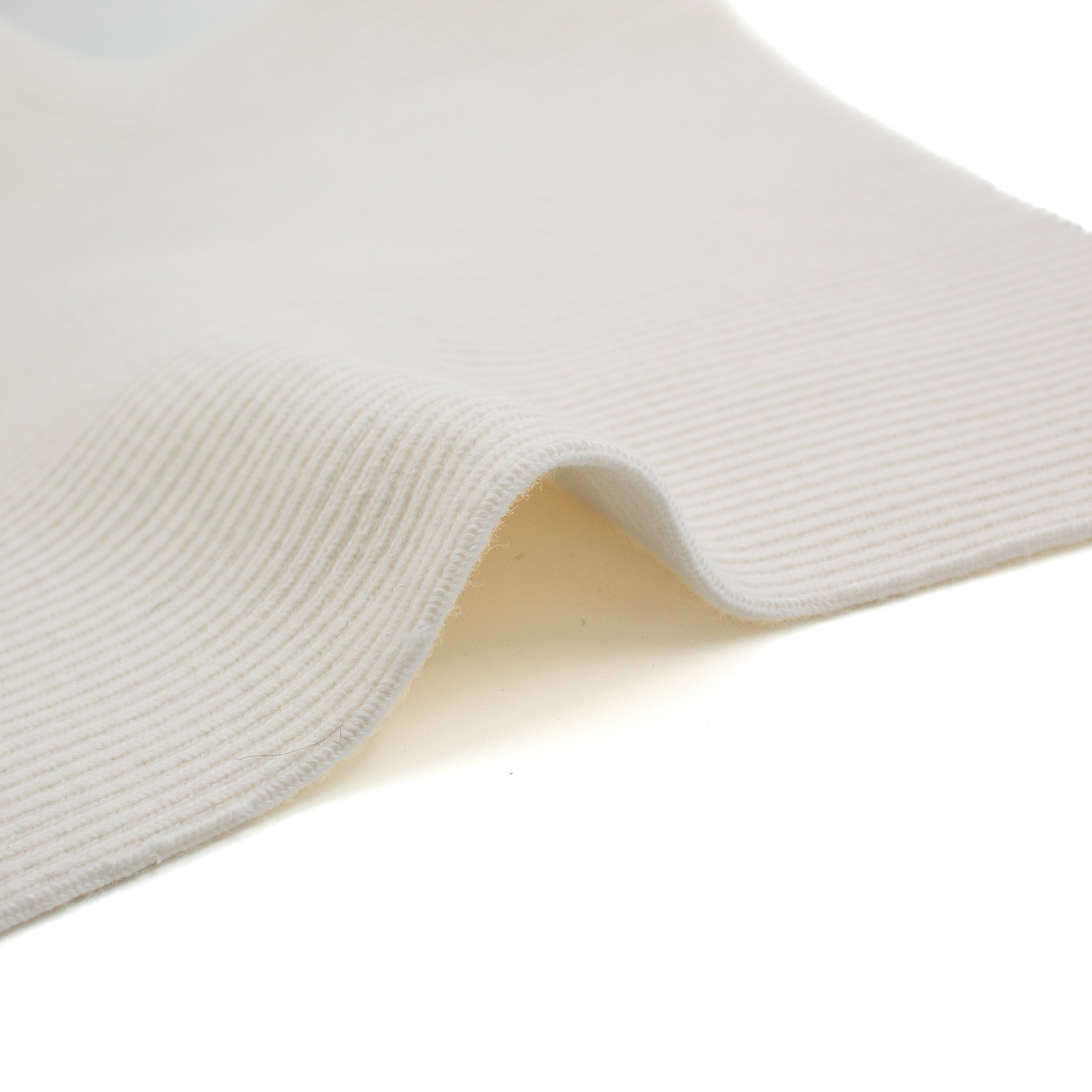 Designer Custom Made Ribbed Knit in White