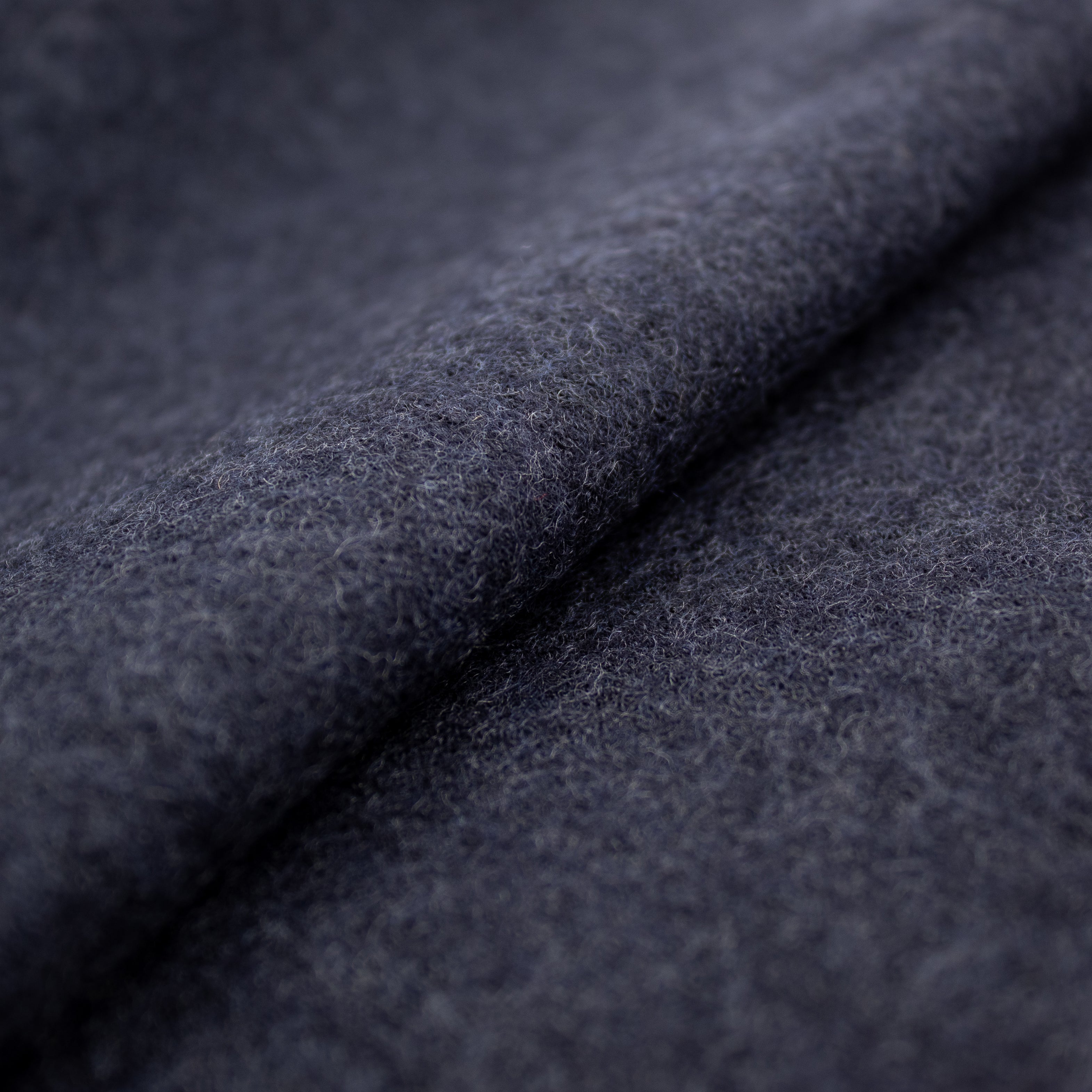 Lightweight Felted Wool in Navy